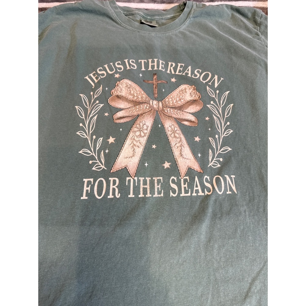 Comfort Colors Jesus the Reason for the Season‎ Long Sleeve T Shirt XL-T Holiday